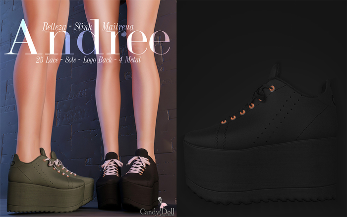 _CandyDoll_ Andree Shoes Black