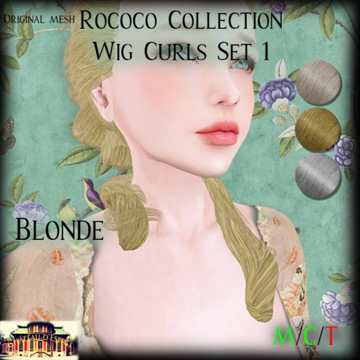 ~CdE~ Rococo Wig Curls Set 1 BLONDE