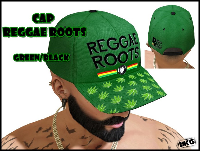 DK'G Cap Roots Reggae (Green/Black)