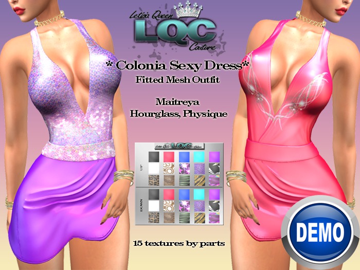 DEMO ♕*LQC* Colonia Sexy Dress ♕