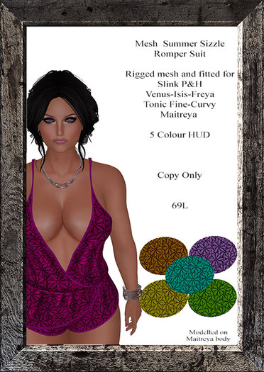 Summer sizzle mesh romper