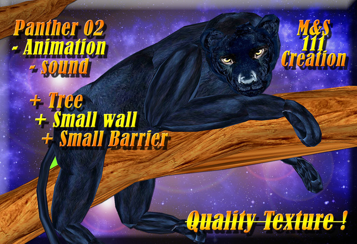 PANTHER 02 + Tree + wall + Barrier 
