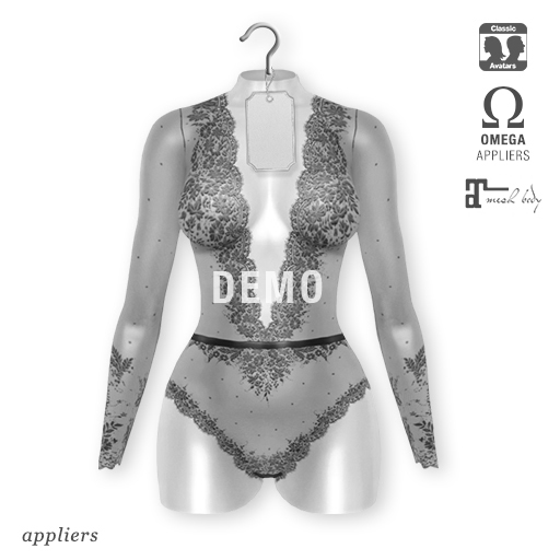 DEMO "Eva" lace BOM bodysuit | Appliers: Omega/Maitreya + Classic avatar layers