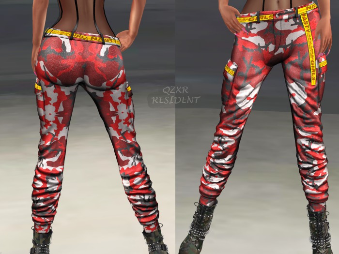 NastyGirls-CarginaPants/RedCamo - FREYA
