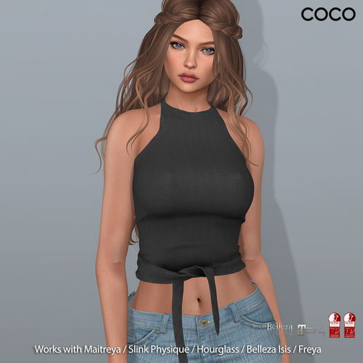 *COCO*_HalterneckTop_Black
