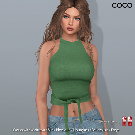 *COCO*_HalterneckTop_Green
