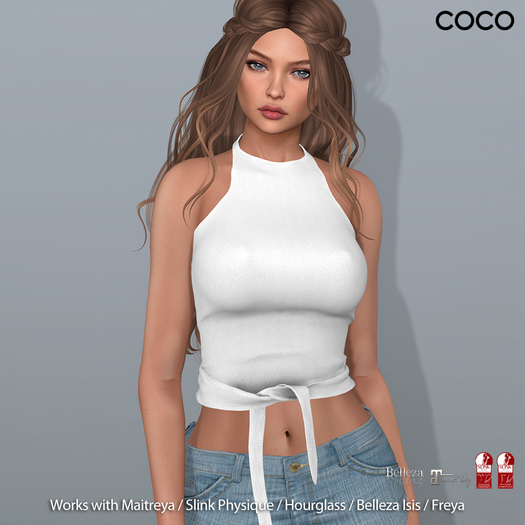 *COCO*_HalterneckTop_White