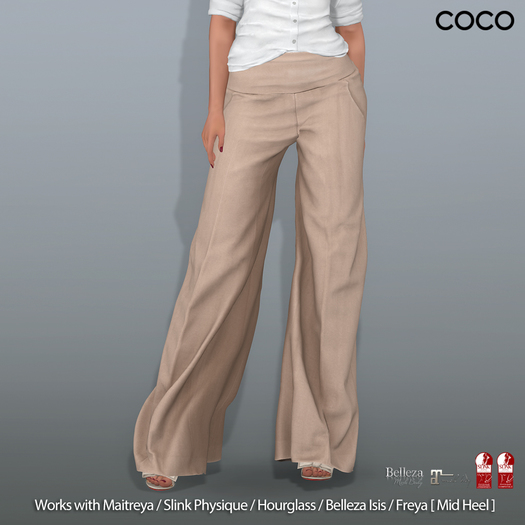 *COCO*_WideLegTrousers_Beige