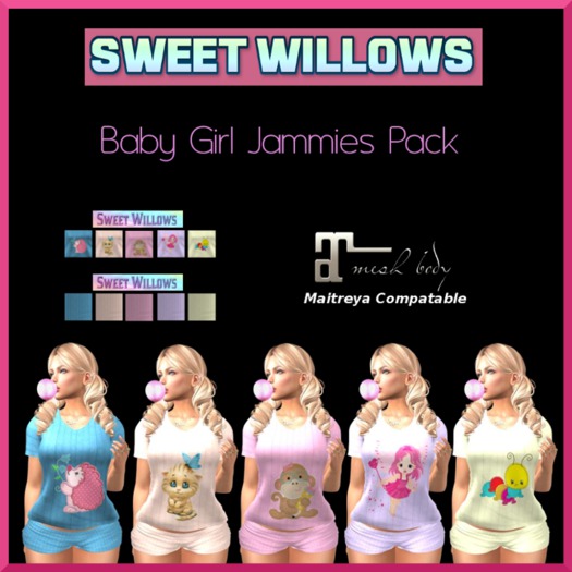 Second Life Marketplace (SW) Baby Girl Jammies