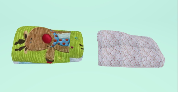.:B&K:. Blanket and Pillow Rudolph