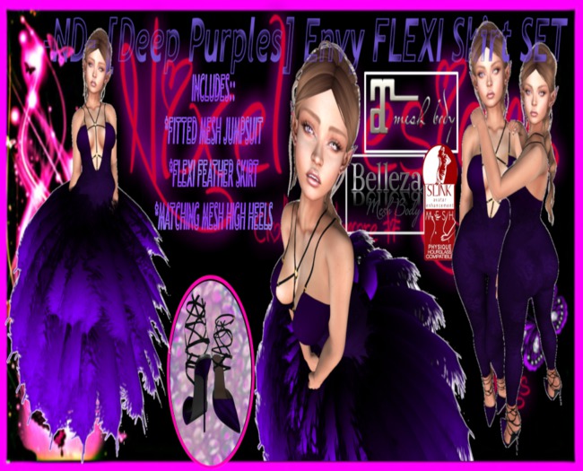 -ND- [Deep Purples] Envy FLEXI Skirt SET