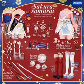 MIWAS / Sakura samurai Earring #White
