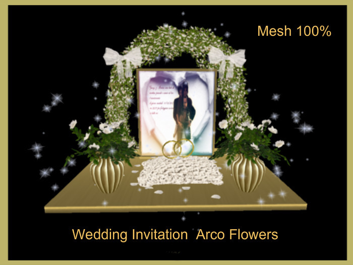 Wedding Invitation  Arco Flowers