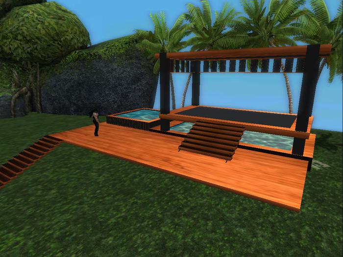 mesh tiki hut