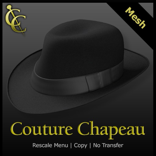 CC Gotham Fedora DEMO {Black}