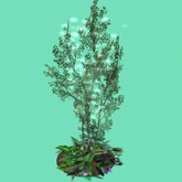 Lighted Tree w/Flowers & Plants, 4Li, Bagged