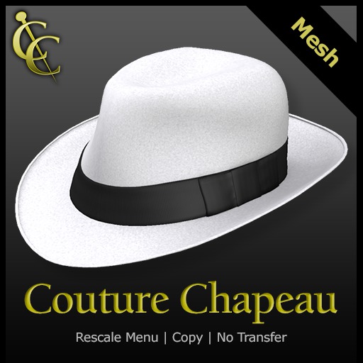 CC Gotham Fedora {White}