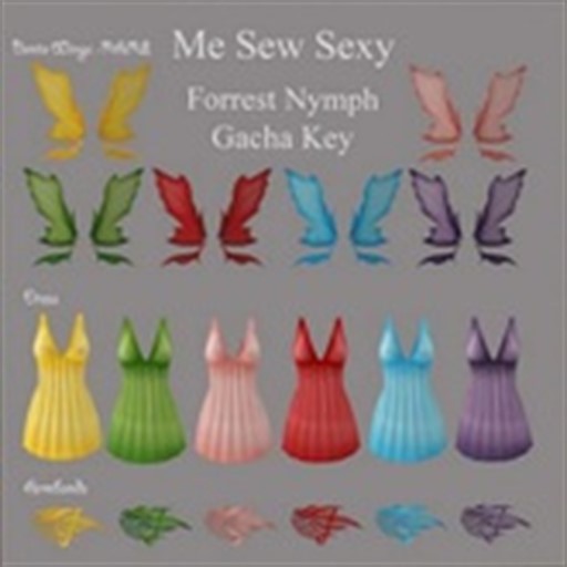 *MSS* Forrest Nymph Dress & Armbands Red Boxed