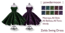 powdermoon - Zelda Vintage Swing Dress With HUD - Maitreya, All Belleza, All Slink, All Tonic, ebody
