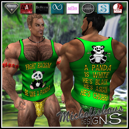 * Mikolishous Designs * AB Tank - Be Like Panda