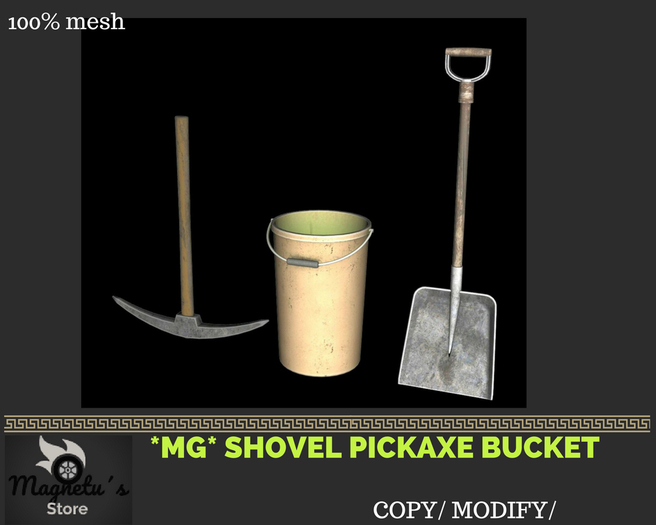 *MG*shovel Pickaxe Bucket