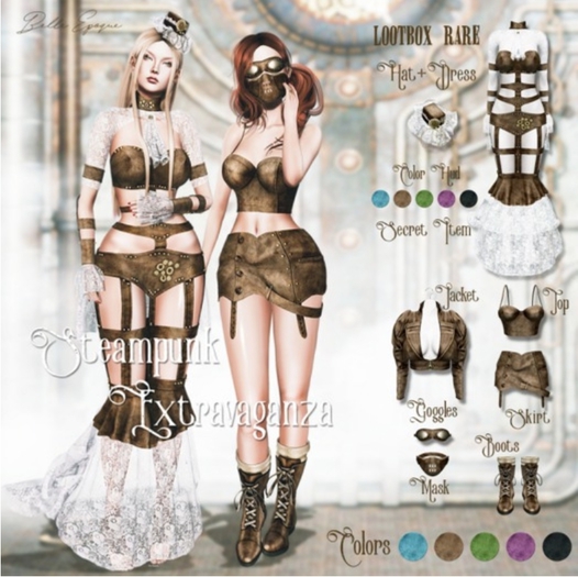 Belle Epoque { Steampunk Extravaganza } Goggles Blue