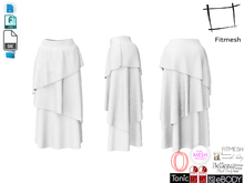 Dae Obj FBX Tiered Maxi Skirt for Maitreya, Slink, Belleza, Ocacin, Ebody, Tonic, TMP