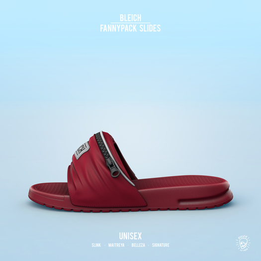 Bleich - Fannypack Slides - Red