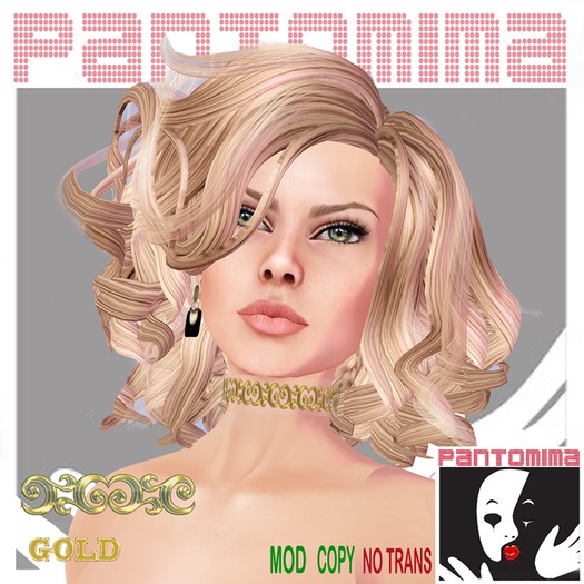 Pantomima chocker arabesco gold