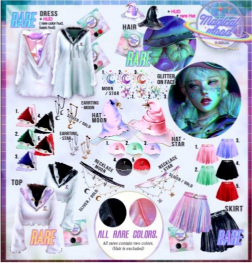 `M.BIRDIE / Magical mood. HAIR+hat RARE