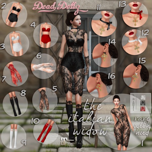 10. The Italian Widow - Widow Socks Red