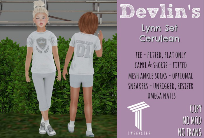 Devlin's - Tweenster - Lynn Set (Cerulean)