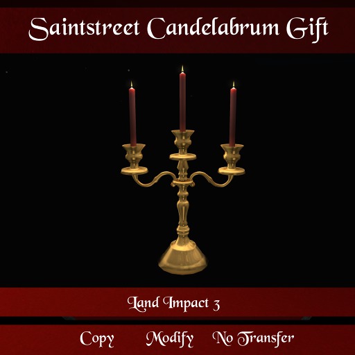 Saintstreet Candelabrum Gift Unpacker (Wear me)