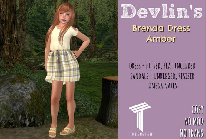 Devlin's Brenda Dress - Amber (bagged)