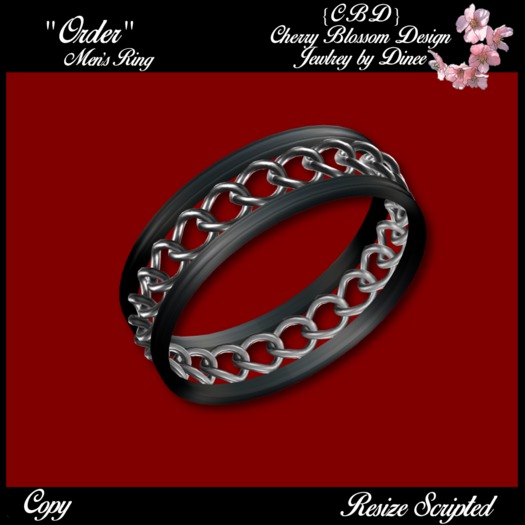 {CBD} "Order" Men's Ring (boxed)