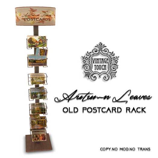 Vintage Touch New England Fall Foliage Postcards Rack (Boxed)