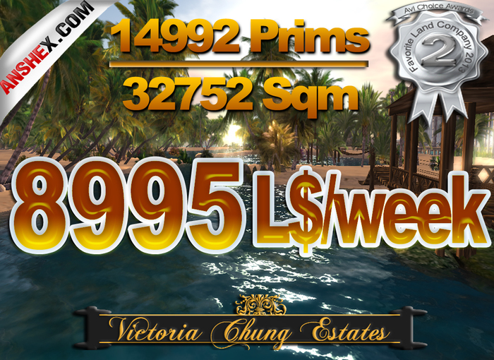 1/2 Full Region Parcel - 32,752 Sqm - 14,992 Prims (Buy this ad and you will receive a gift)