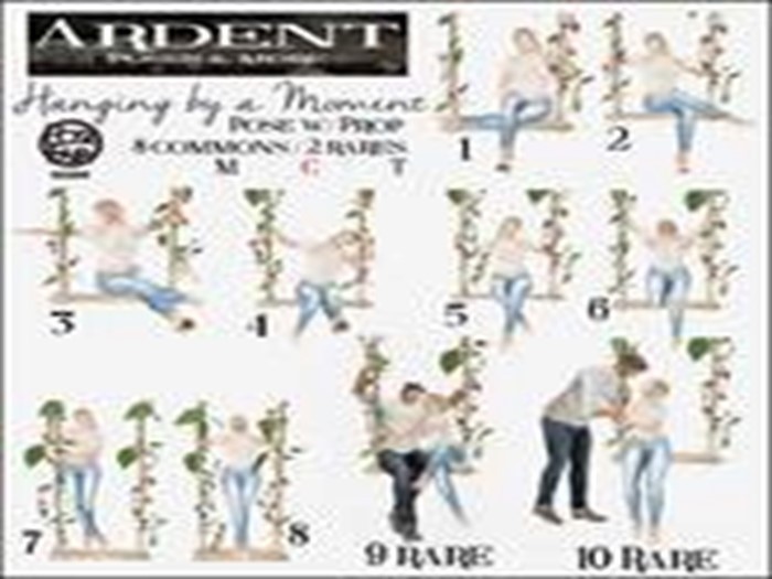 Second Life Marketplace 6 Ardent Poses Hanging by a Moment