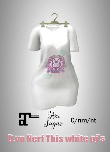 D.va Nerf This white pj's