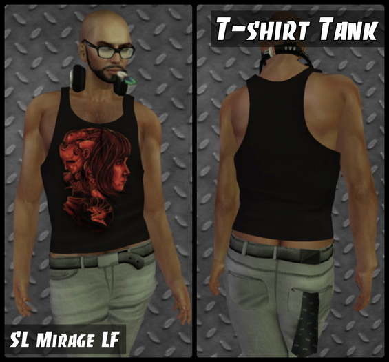 Mesh Mens T-shirt Tank Ghost In The Shell 2