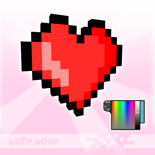 [bb] - Pixelated heart!