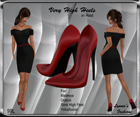 VERY HIGH HEELS RED UNPACK