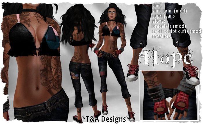 *T&A Designs* Hope outfit, sneakers, bracelets and accessories *TD*