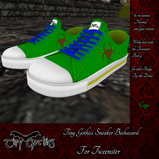 Tiny Gothics Tweenster Sneakers Biohazard