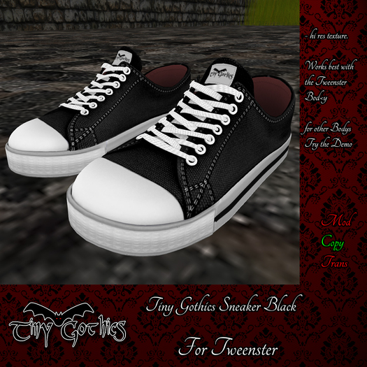 Tiny Gothics Tweenster Sneakers Black