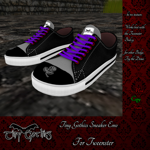 Tiny Gothics Tweenster Sneakers  Emo