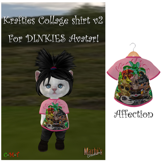 *MC* DINKIES SHIRT - Krafties Collage v2 (AFFECTION)