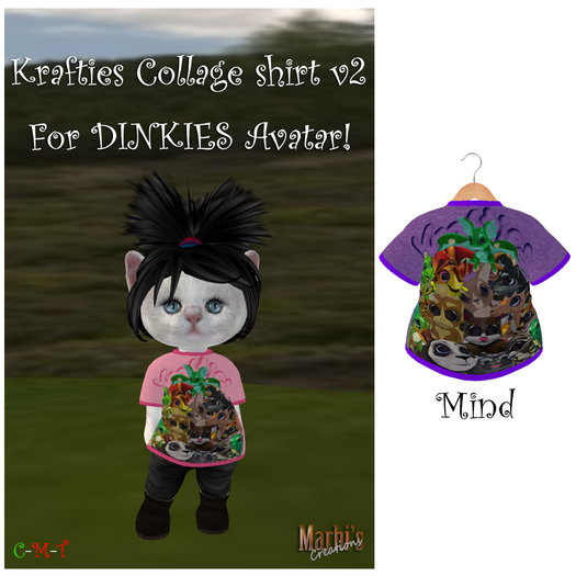 *MC*  DINKIES SHIRT - Krafties Collage v2 (MIND)