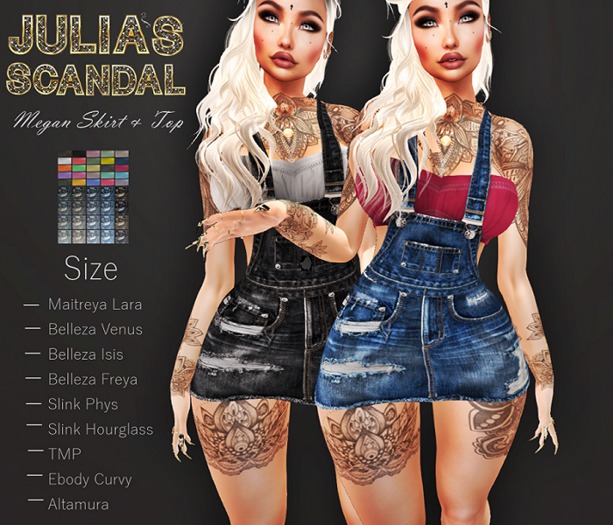 ! Julia's Scandal Megan Skirt+Top