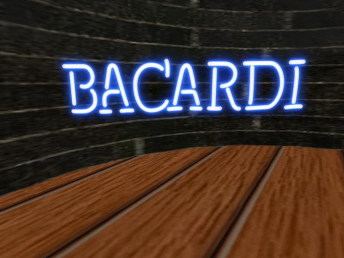 bacardi neon light